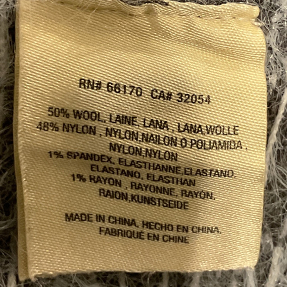 Sleeping on snow Anthropologie wool blend fair isle nordic faroe Sweater M Gray - Picture 6 of 11